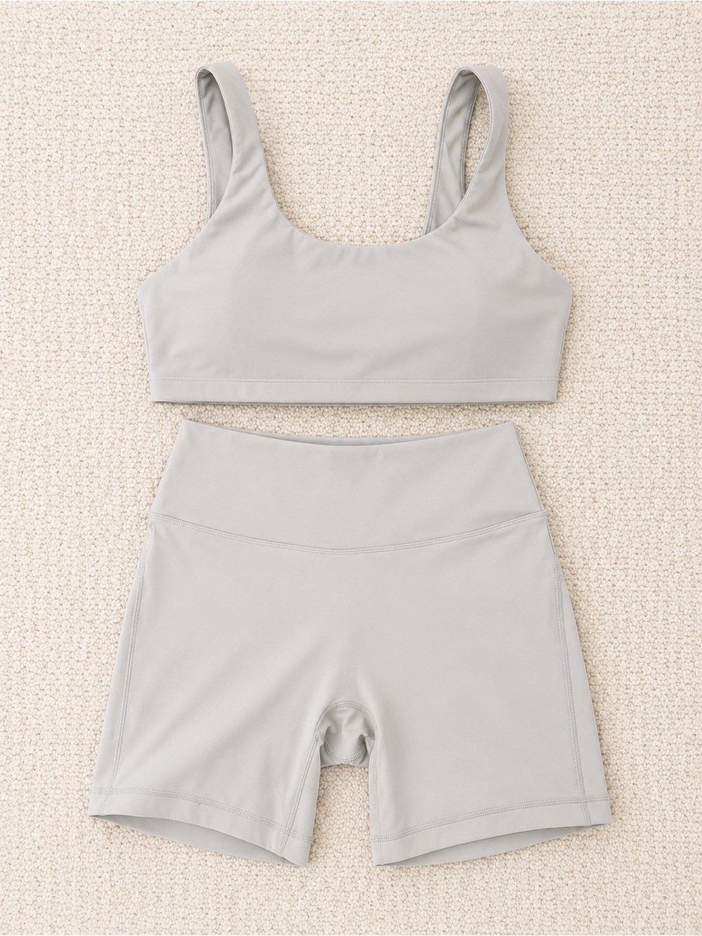 Pavoi Activewear - Scoop Neck Sports Bra & High-Waist Bike Shorts